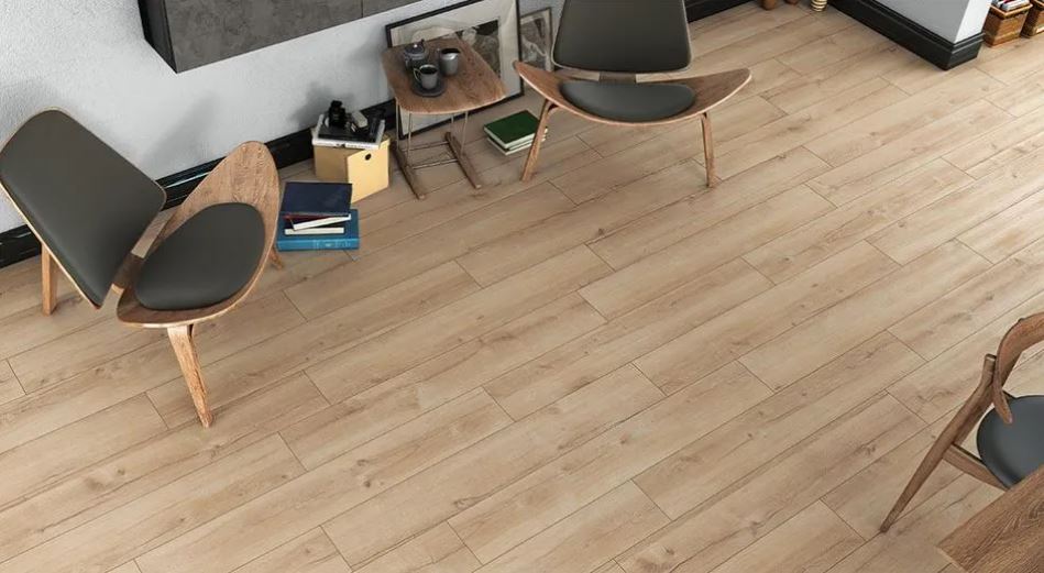Floor And Tiles Laminate Installation Near Planks